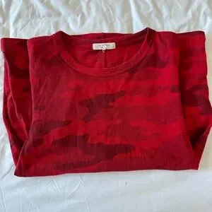 rag bone Tops Rag Bone Red Camo Shirt As Seen On Christina